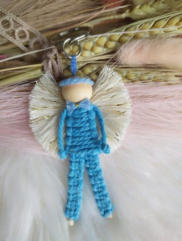 Porte clés Bleu clair